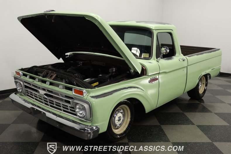 Ford-F-100-1966-Green-Patina-Black-27