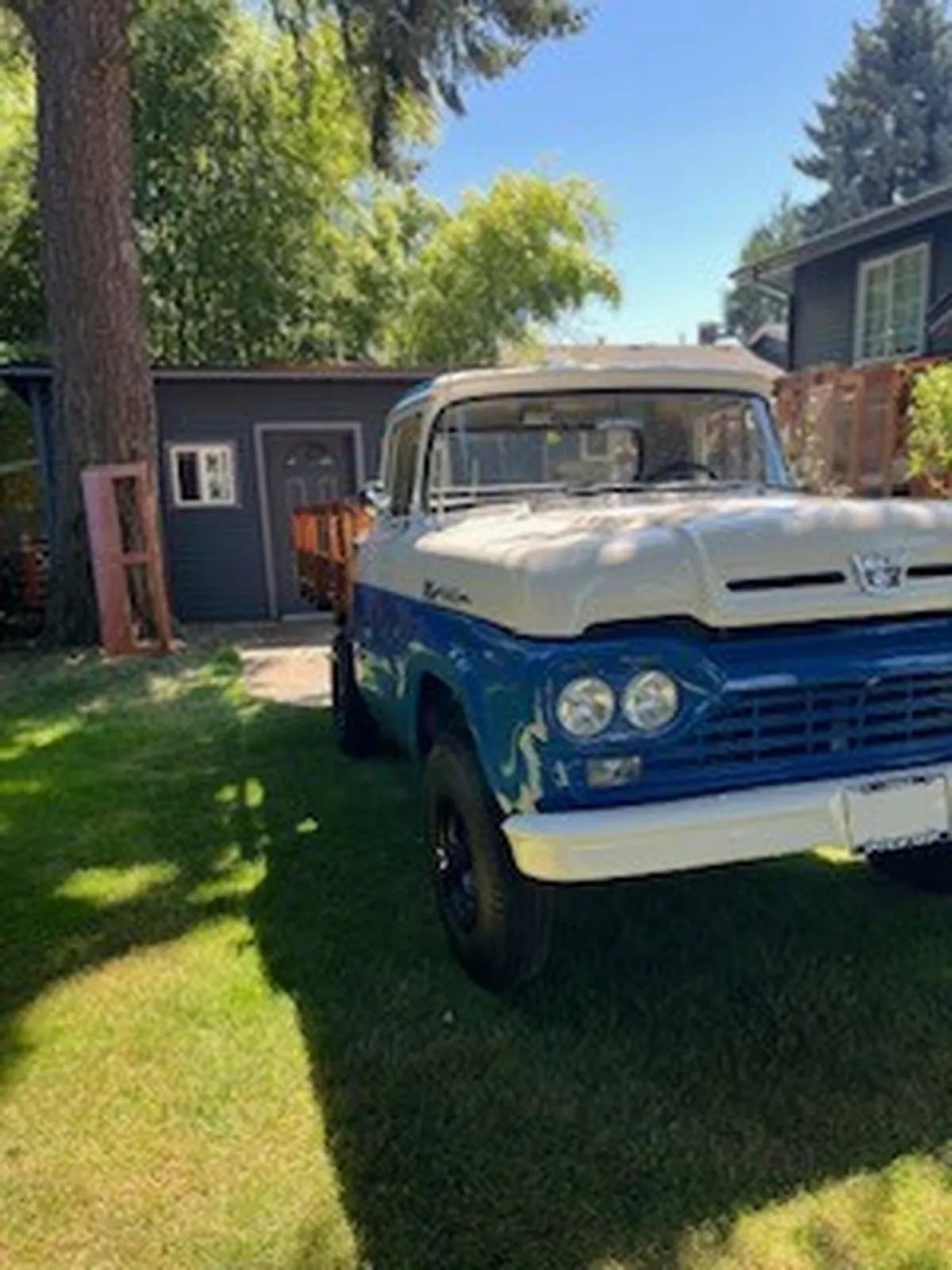 Ford-F-250-1960-Blue-And-White-White-2