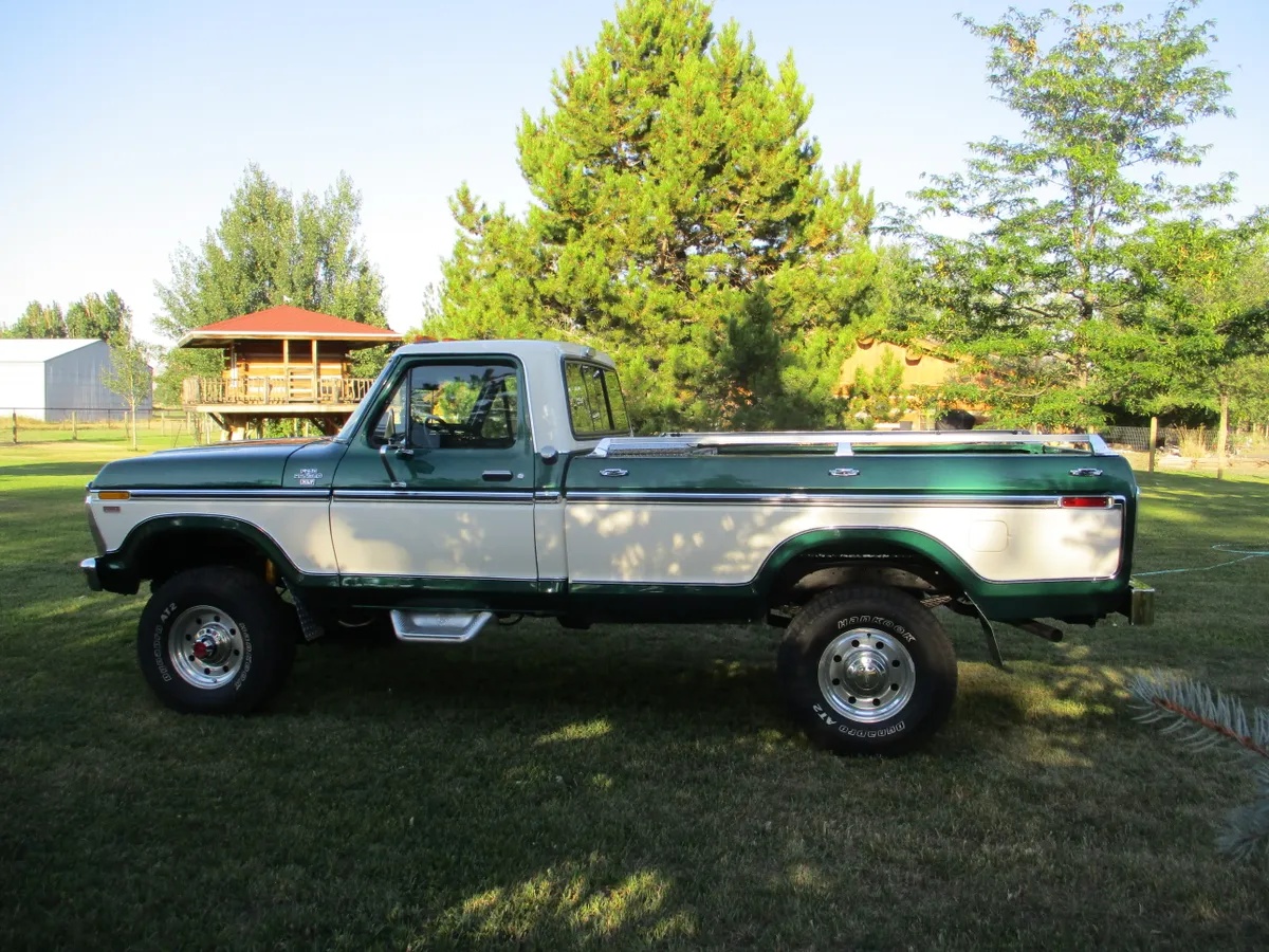Ford-F-250-1977-Green-Green-17
