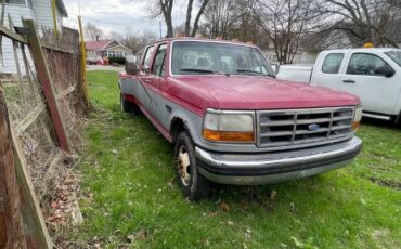 Ford-F-350-1994-Red-Gray
