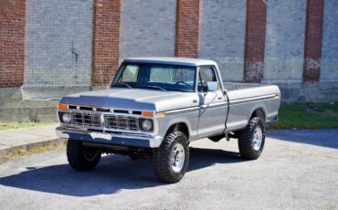 Ford-F250-1977-Silver-Metallic-Blue-Knit-Vinyl-5