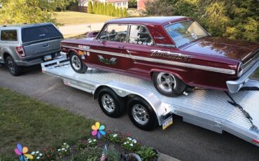 Ford-Fairlane-500-1964-Burgundy-Tan-12