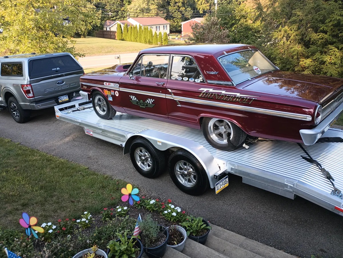 Ford-Fairlane-500-1964-Burgundy-Tan-12