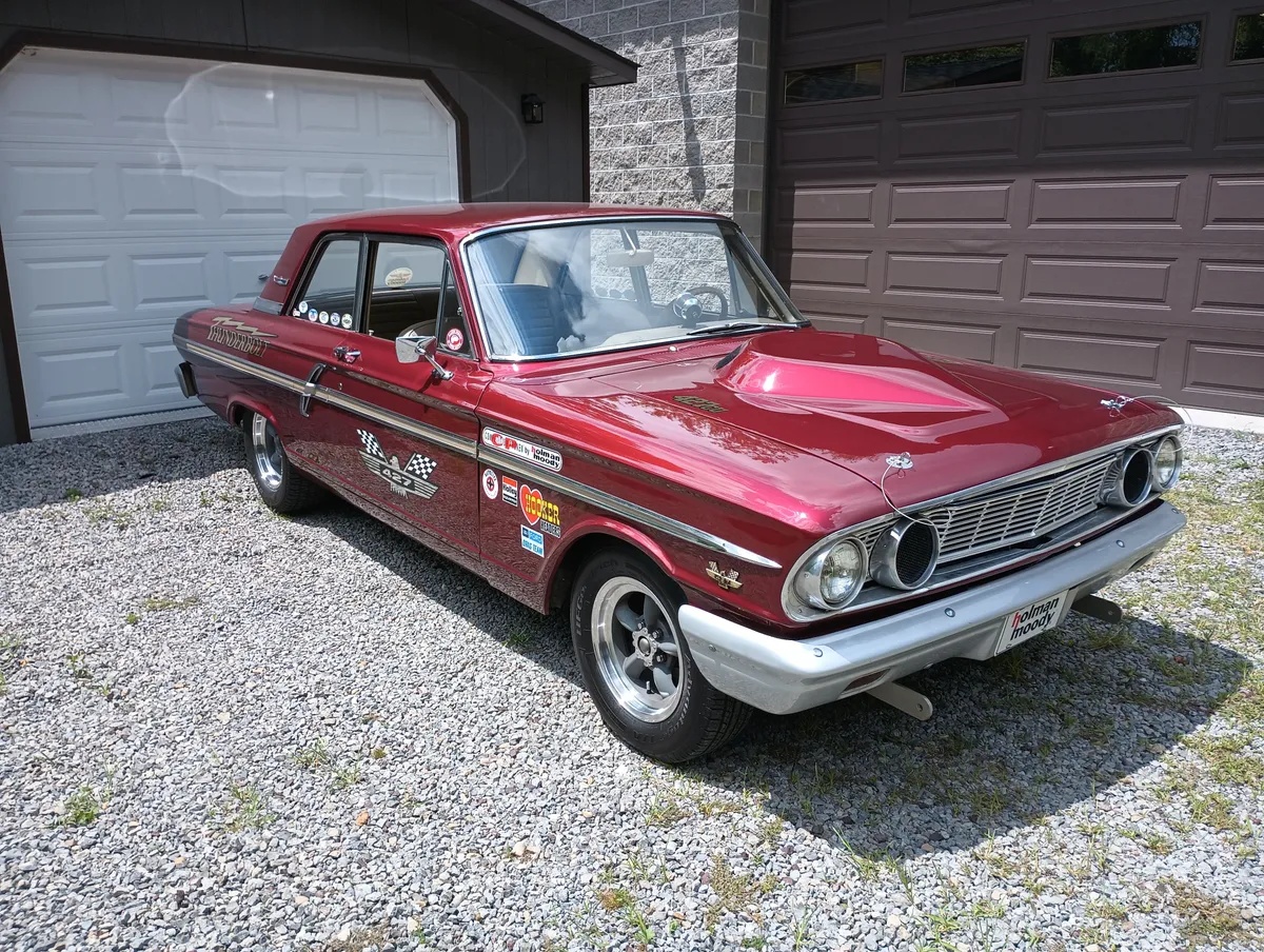 Ford-Fairlane-500-1964-Burgundy-Tan-16