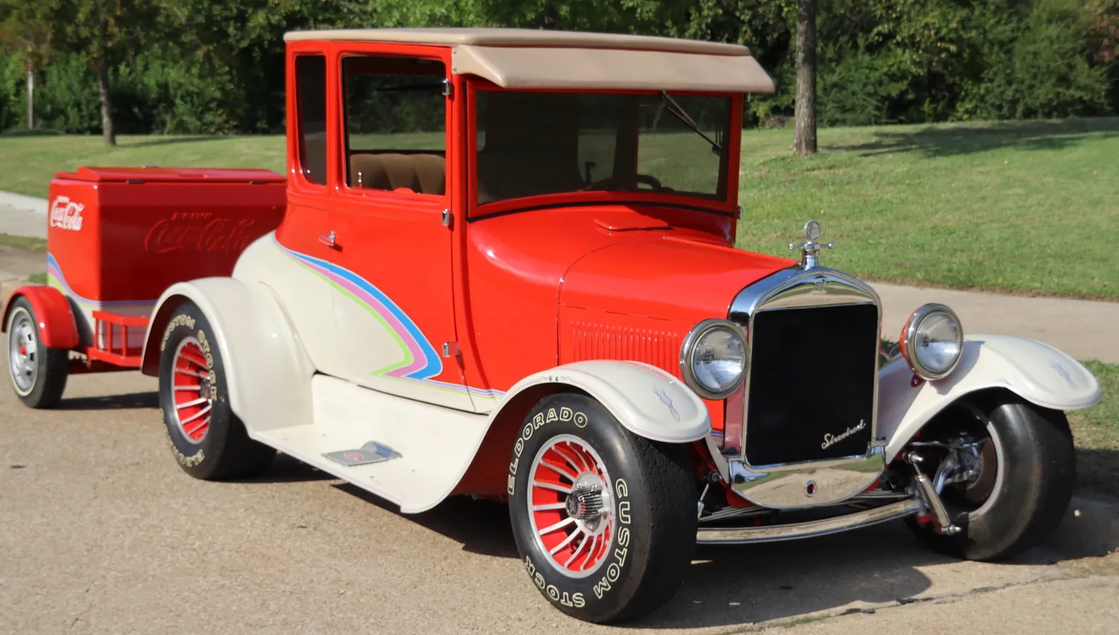 Ford-Model-t-1927-Red-Tan-16