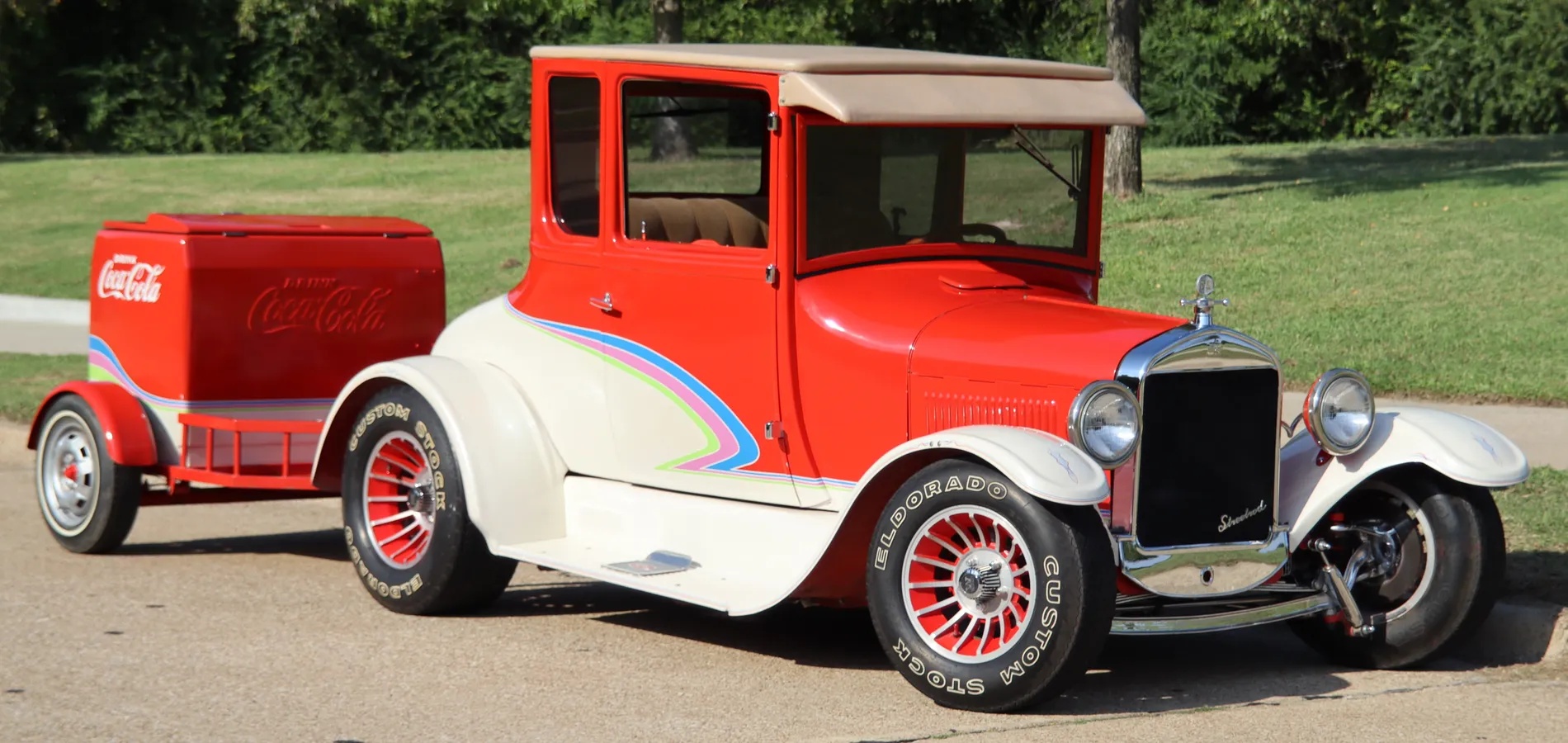 Ford-Model-t-1927-Red-Tan-8