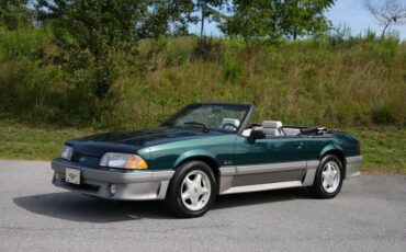 Ford-Mustang-1992-Emerrald-Green-Metal-White-1