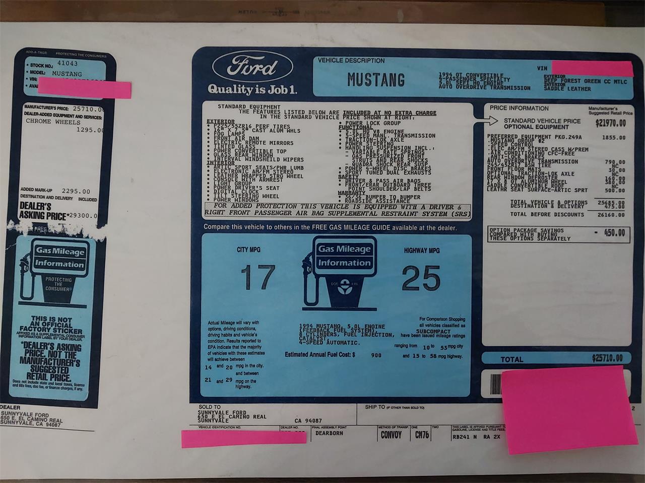 Ford-Mustang-gt-1994-Deep-Forest-Green-Saddle-Leather-17