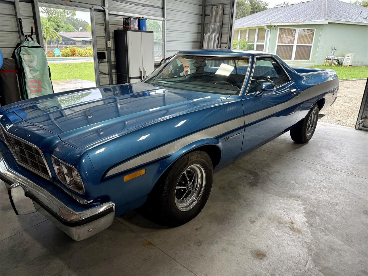 Ford-Ranchero-1973-Blue-Blue