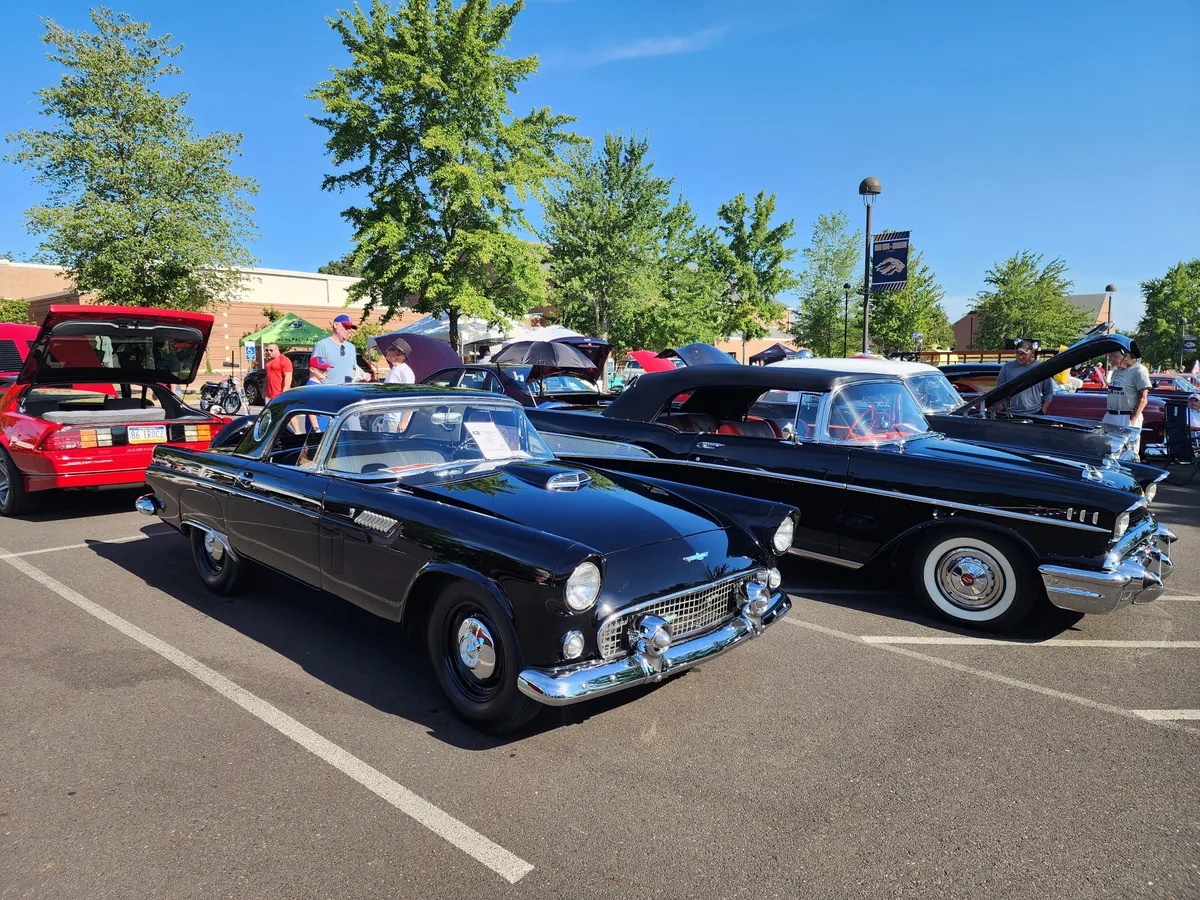 Ford-Thunderbird-1956-Black-Black-And-White-18