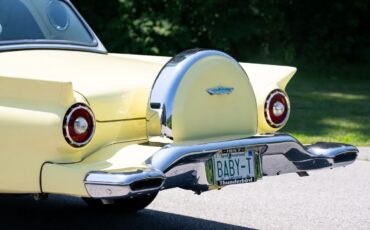 Ford-Thunderbird-1957-Pale-Yellow-White-2