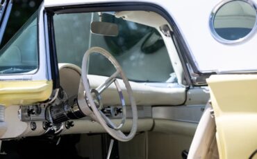 Ford-Thunderbird-1957-Pale-Yellow-White