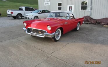 Ford-Thunderbird-1957-Red-White-2