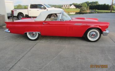 Ford-Thunderbird-1957-Red-White-4