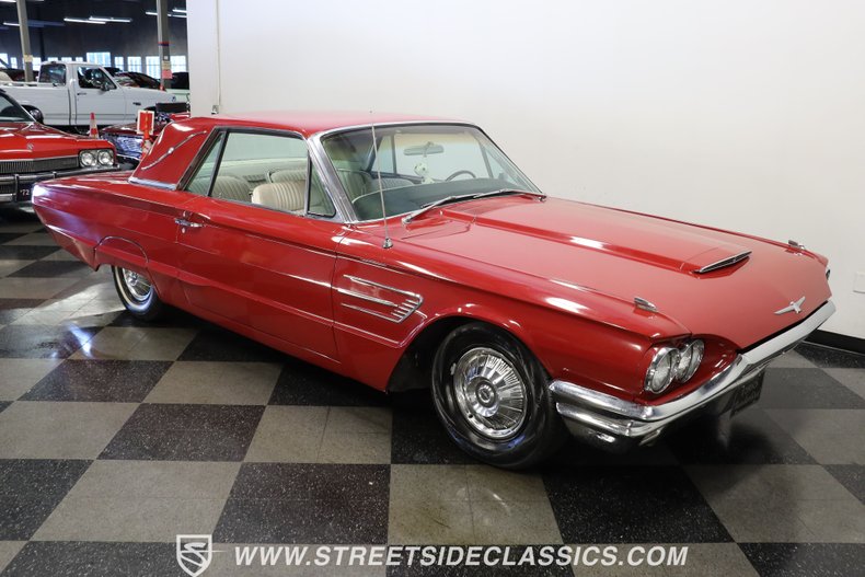 Ford-Thunderbird-1965-Vintage-Burgundy-White-15