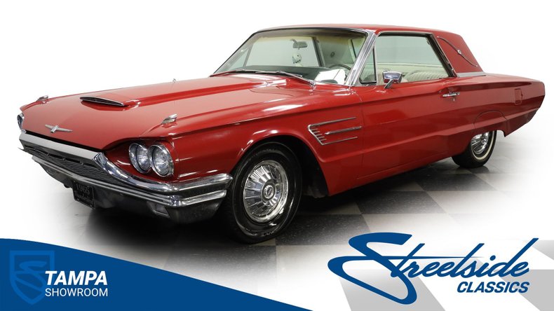 Ford-Thunderbird-1965-Vintage-Burgundy-White-17