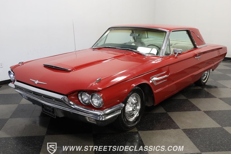 Ford-Thunderbird-1965-Vintage-Burgundy-White-23