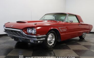 Ford-Thunderbird-1965-Vintage-Burgundy-White