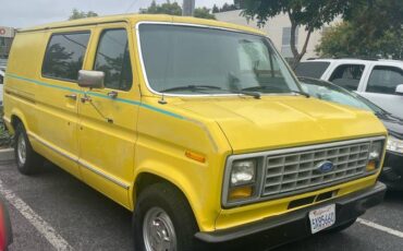Ford-e-150-econoline-1991-yellow-1