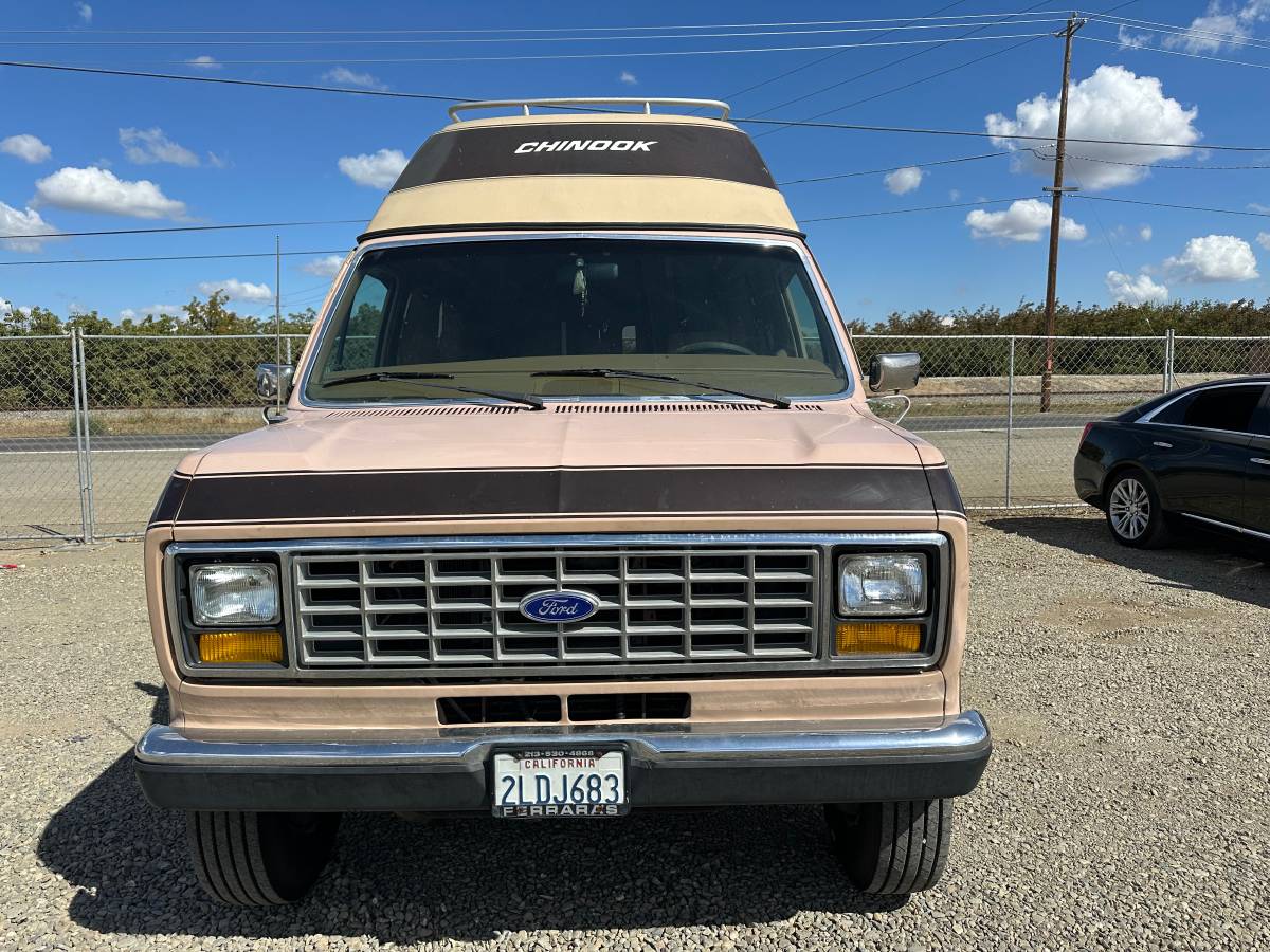 Ford-e-350-econoline-1988-brown-1