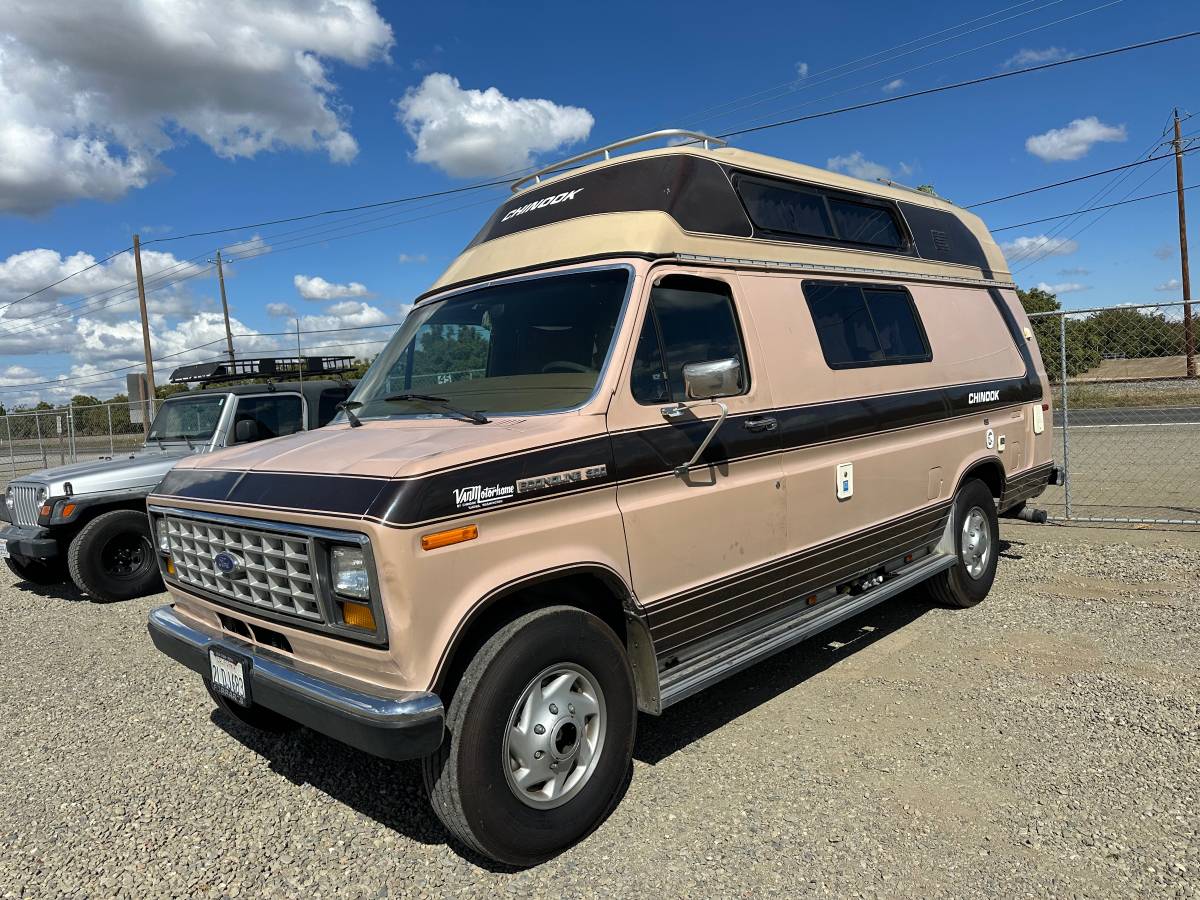 Ford-e-350-econoline-1988-brown