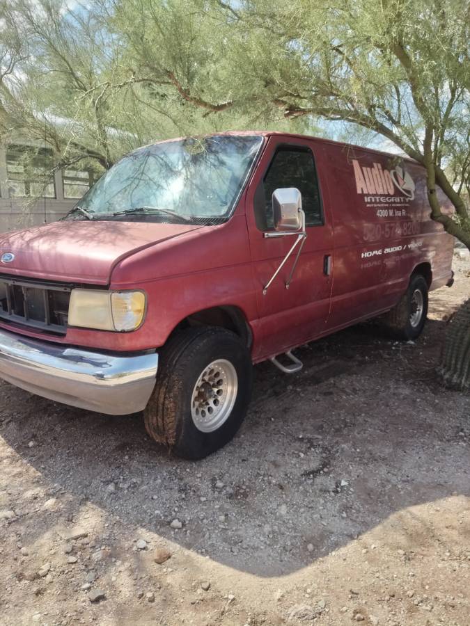 Ford-e350-extended-cargo-van-1995-red-10