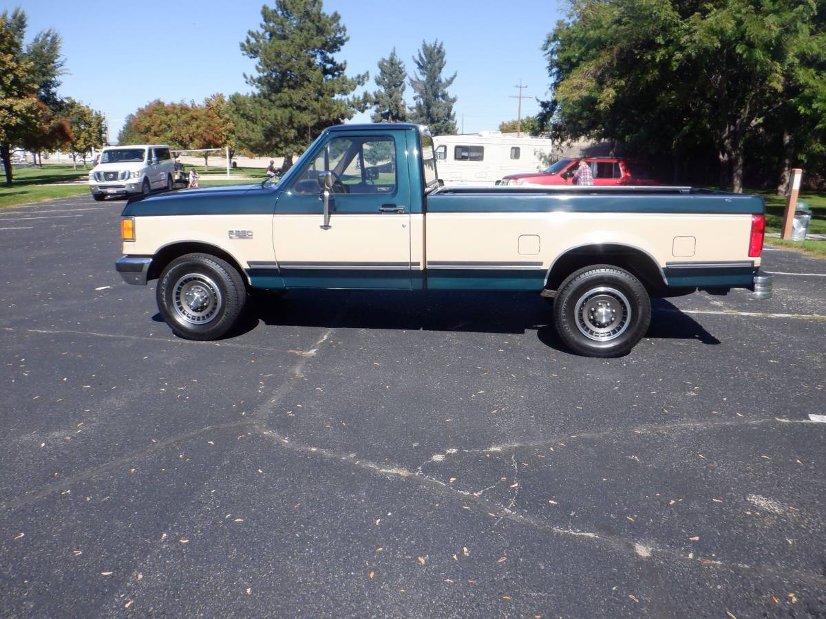 Ford-f-250-1991-green