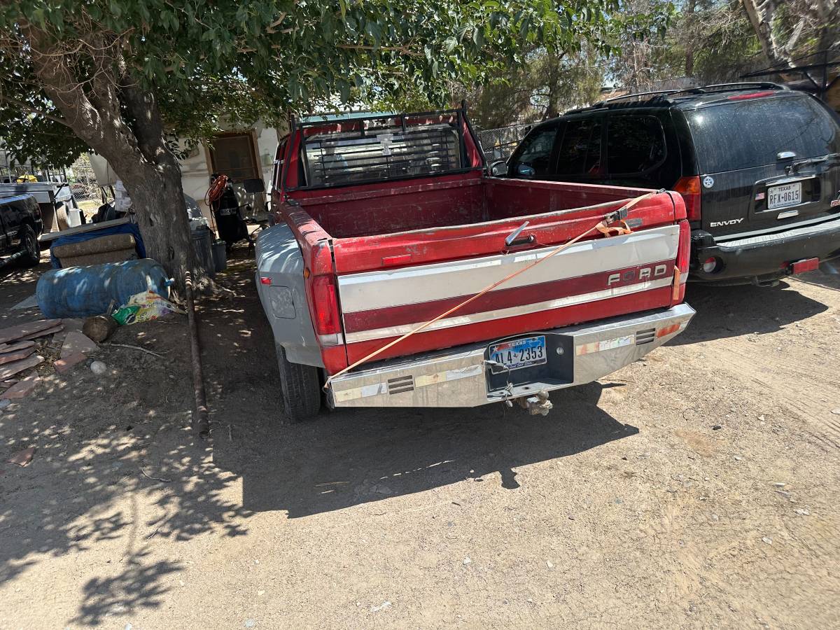 Ford-f-350-diesel-1988-red
