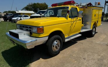 Ford-f-350-diesel-1988-yellow-1