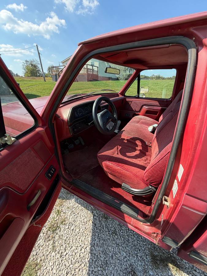 Ford-f150-lariat-1991-red-1
