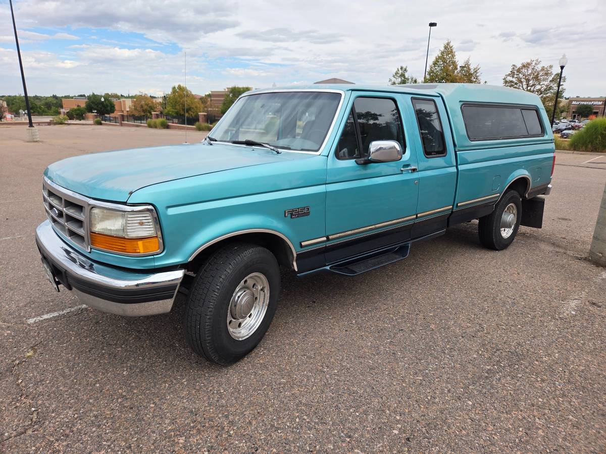 Ford-f250-1996-green-1