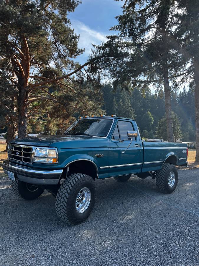 Ford-f250-4x4-xlt-1995-green-1