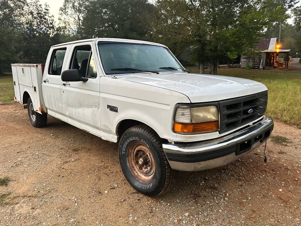 Ford-f250-super-duty-diesel-1996-white-1