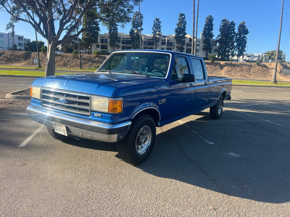 Ford-f350-crew-cab-1991-blue-13
