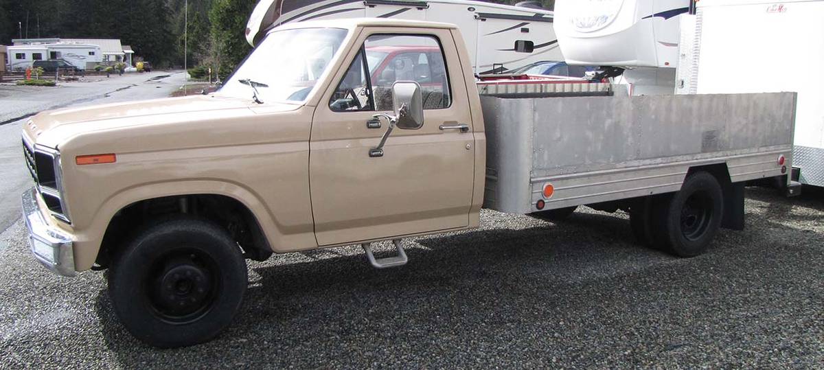 Ford-f350-dually-1981-brown-1