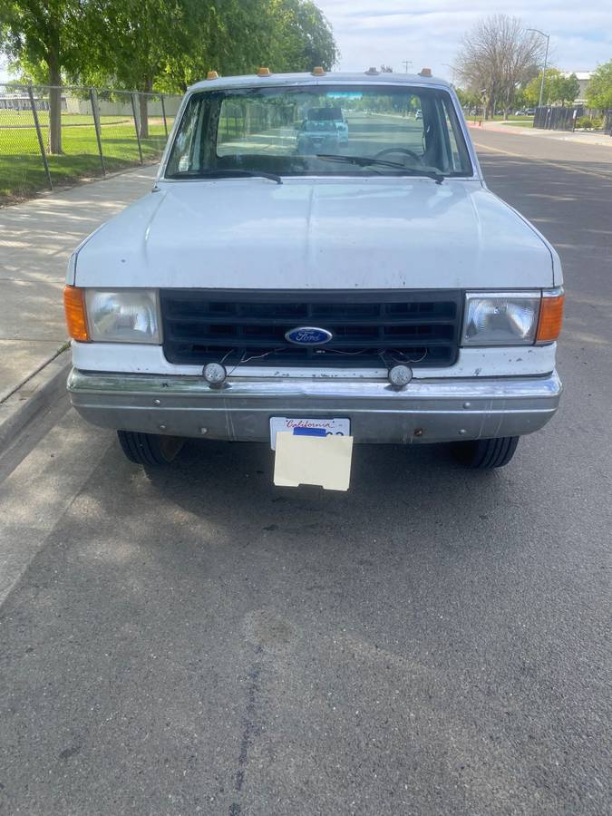 Ford-f350-super-duty-diesel-auto-1987-white-2