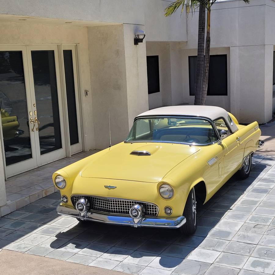 Ford-thunderbird-1956-yellow-2