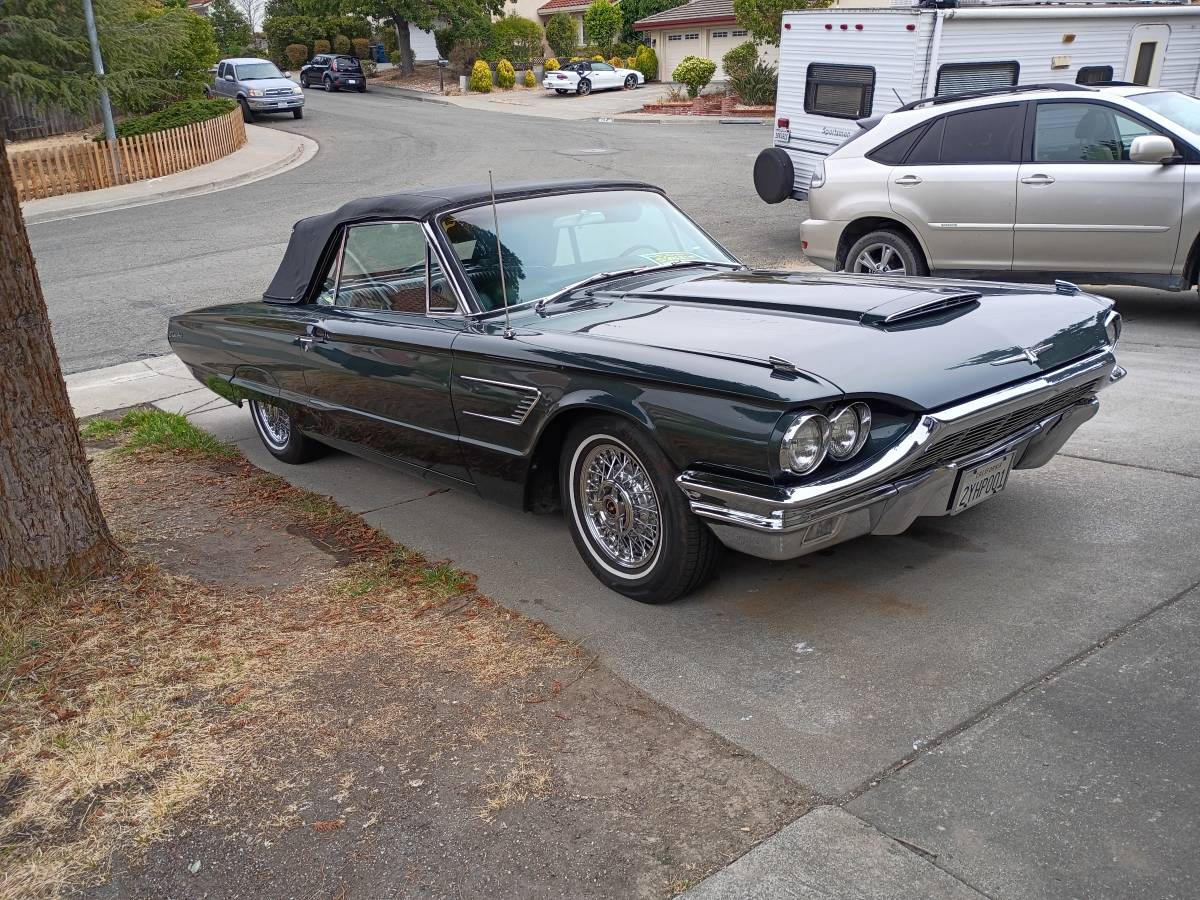 Ford-thunderbird-convertible-1965-green-3