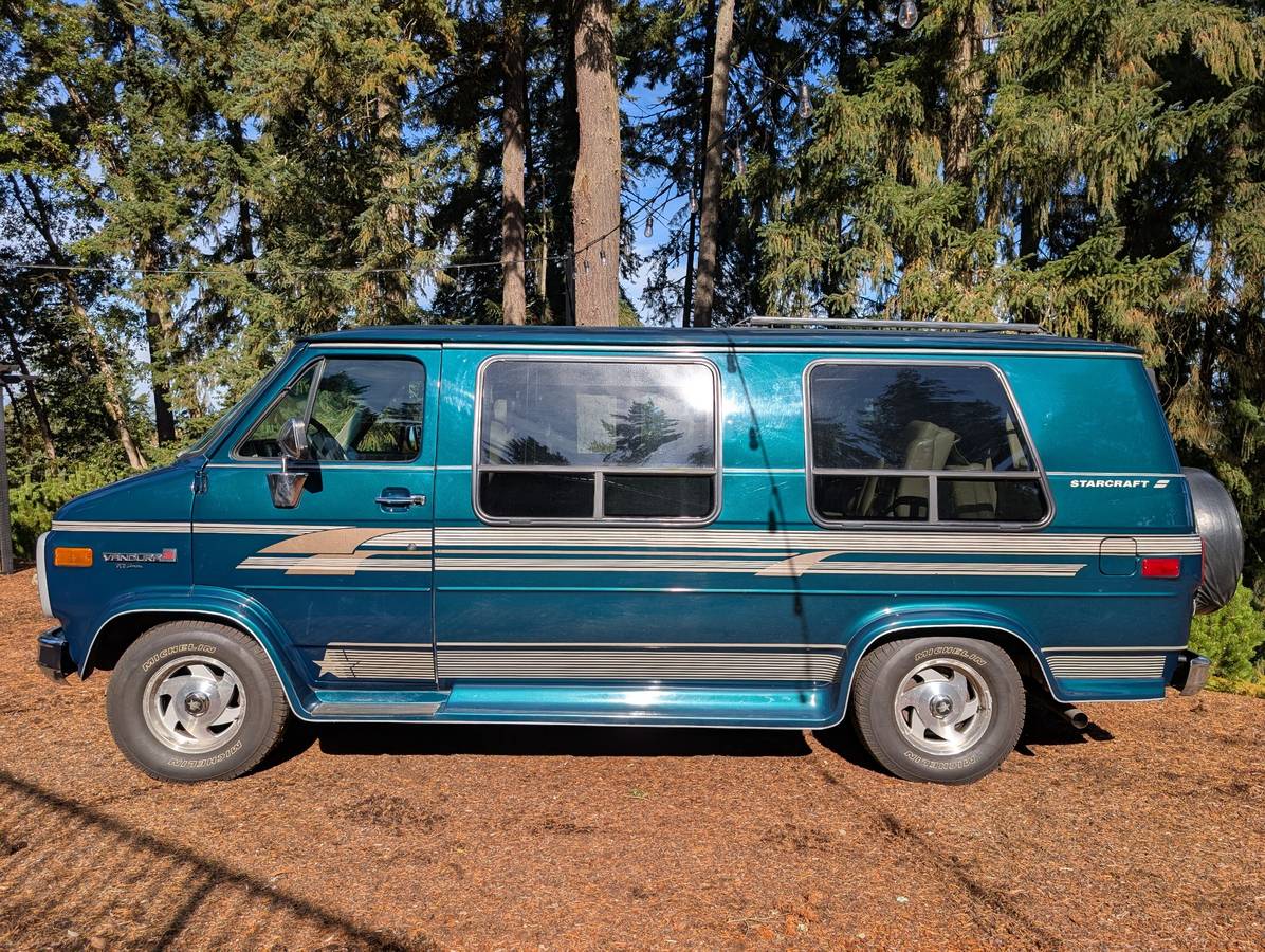 Gmc-vandura-conversion-by-starcraft-1995-green-7