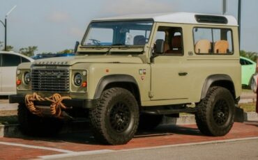 Land-rover-Defender-90-1994-Tate-Olive-Green-Brown-Leather