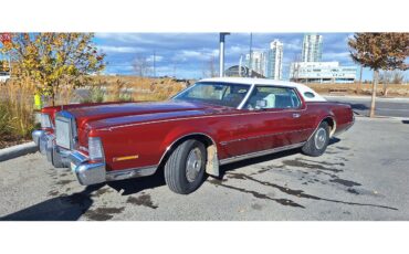 Lincoln-Continental-mark-iv-1973-Rust-White-with-Brown