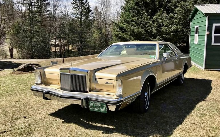 Lincoln-Mk-5-1979-Gold-Cream-Leather