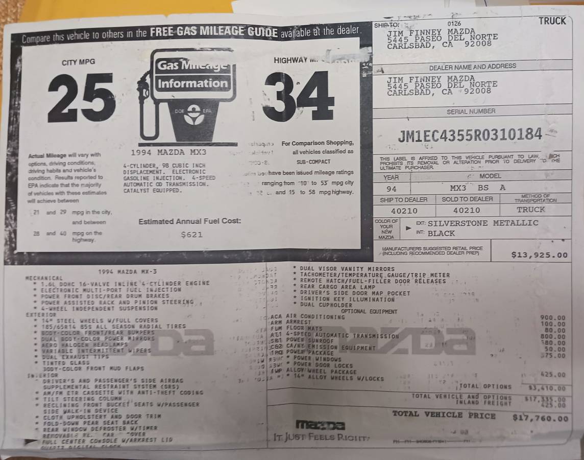Mazda-mx3-1994-silver-12