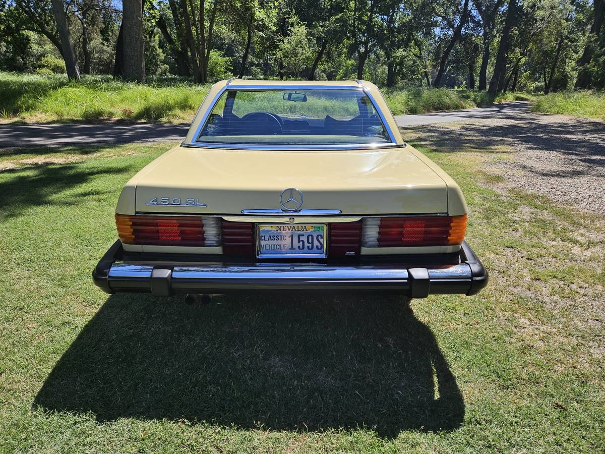 Mercedes-450sl-1974-yellow-2