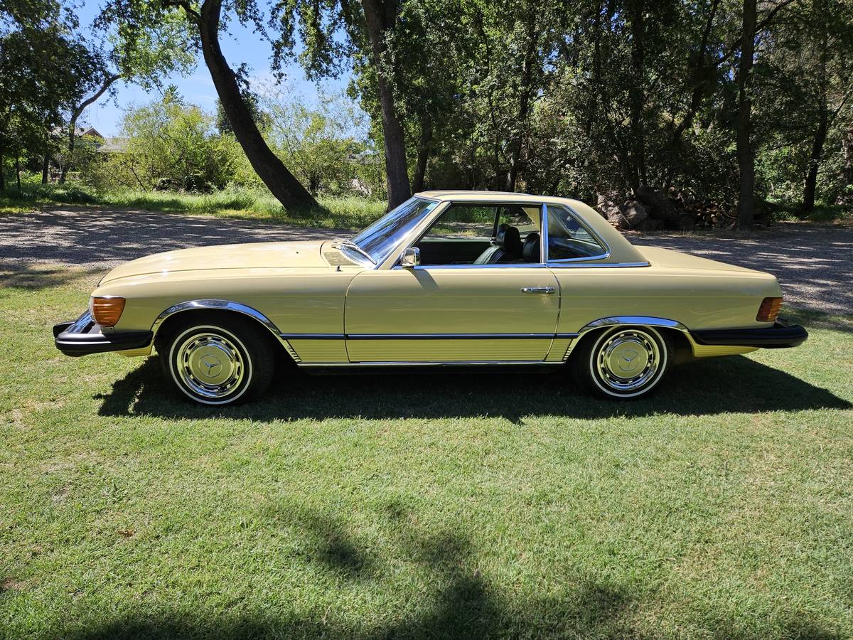 Mercedes-450sl-1974-yellow-7