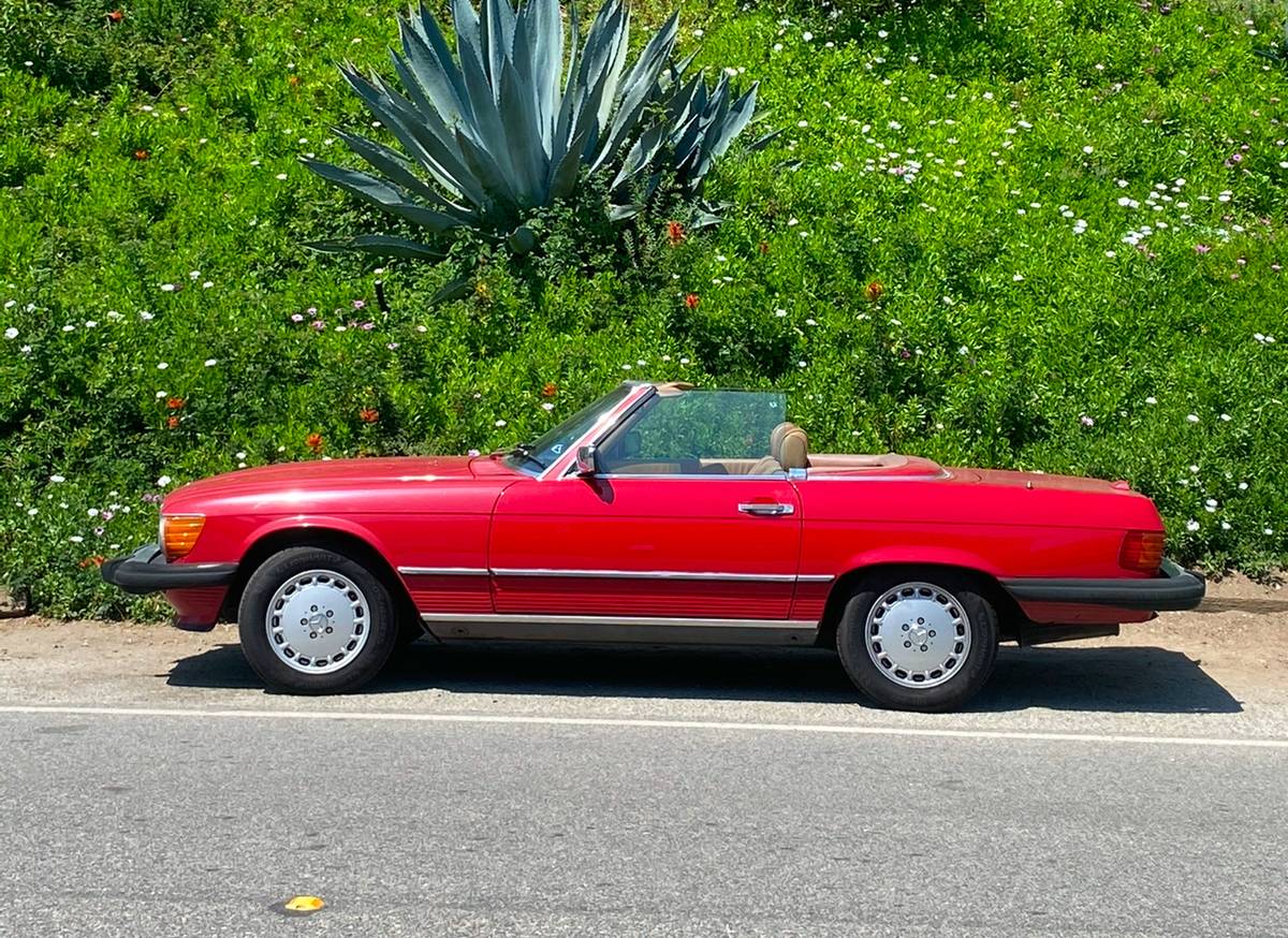 Mercedes-560sl-1988-red-5