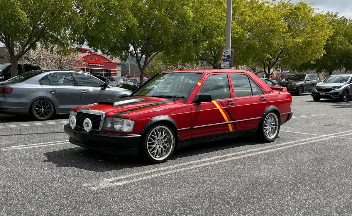 Mercedes-benz-190-series-1986-red