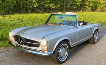 Mercedes-benz-280sl-1969-Silver-Black-Leather