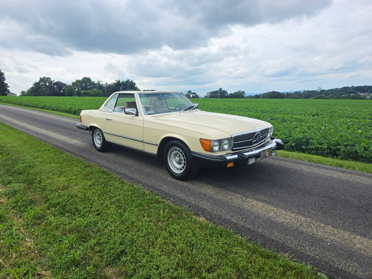 Mercedes-benz-380-380sl-1985-yellow-2