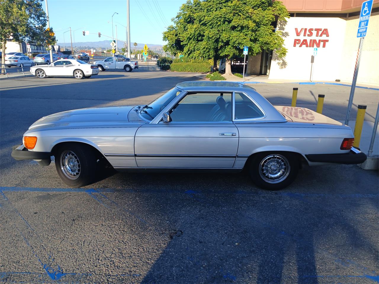 Mercedes-benz-380sl-1985-Silver-Blue-1